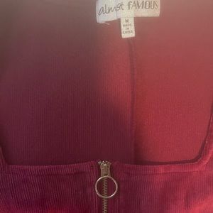 Almost famous velvet dress
